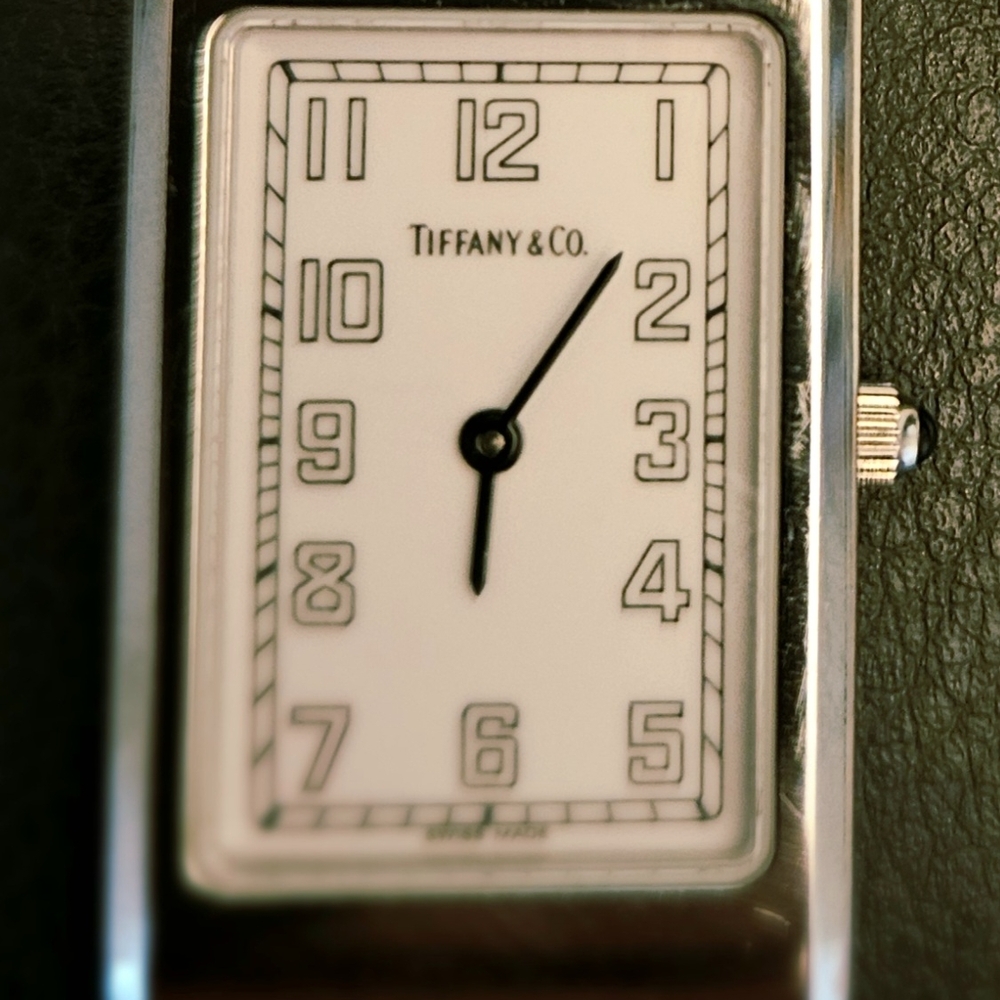 Tiffany & Co. Silver Rectangular Watch